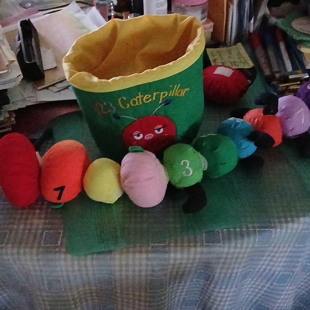 Caterpillar stuffing and learning numbers